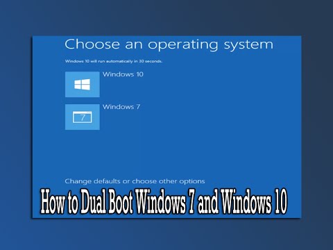 dual boot windows 7 and windows 10